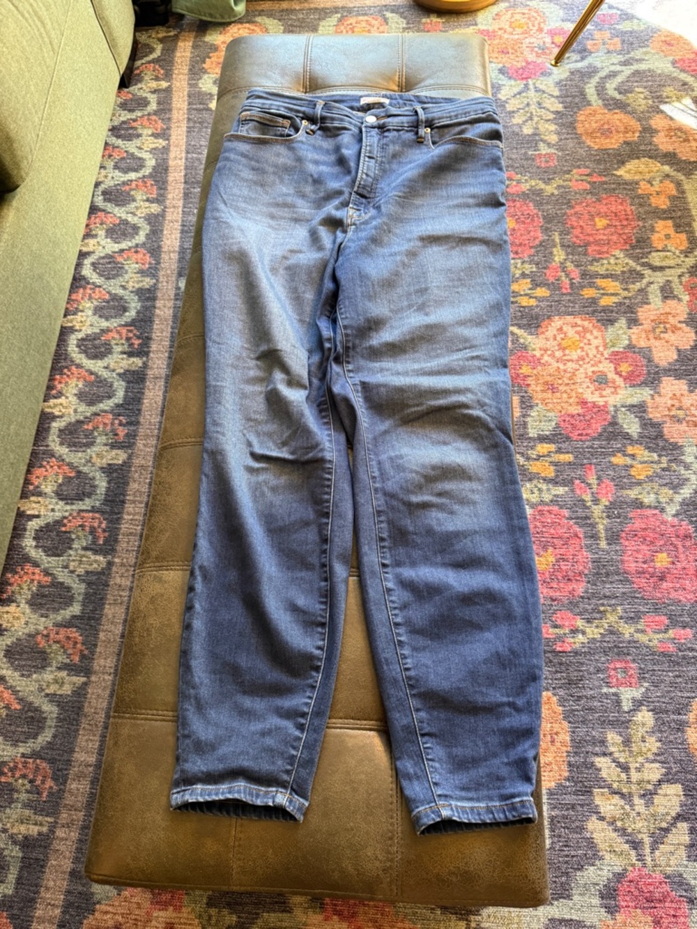 Good American Good Waist Skinny Blue High-Rise Women’s Jeans